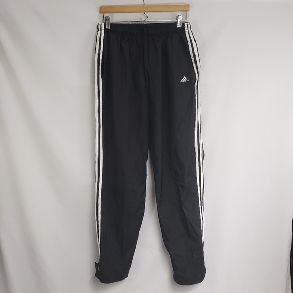 adidas Pants - Adidas Vintage 90s 3 Stripe Black Track Pants